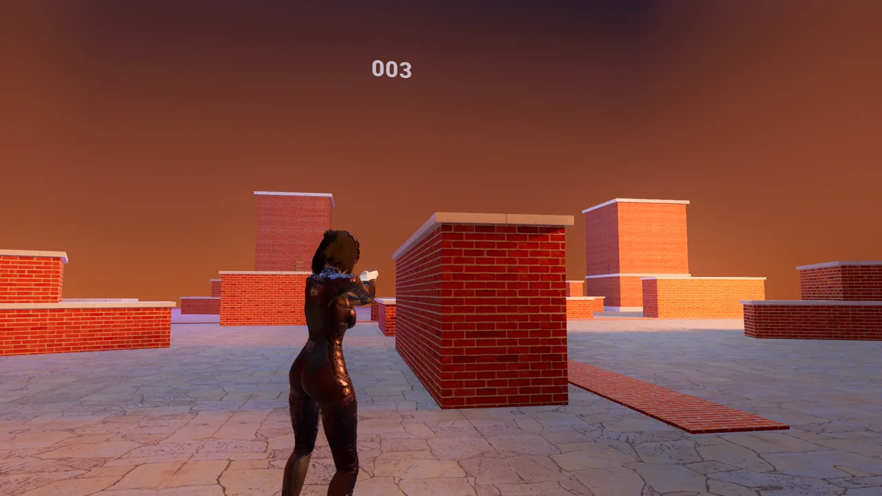 Sunset Arena — Actual gameplay · Development build