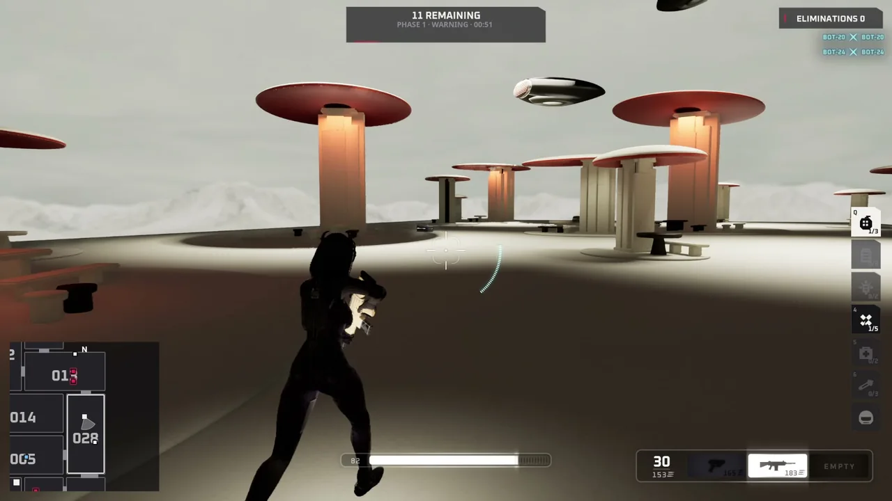 Vermilion Canopy Court — Actual gameplay · Development build