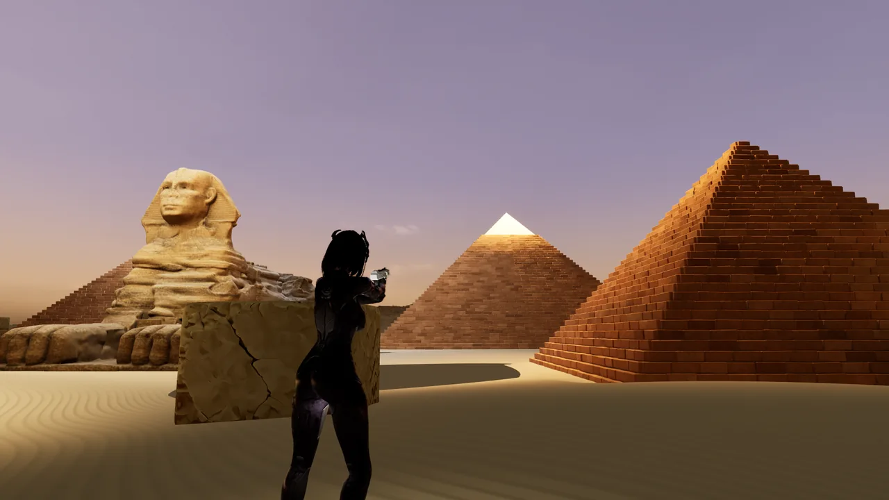 Desert Pyramids — Actual gameplay · Development build