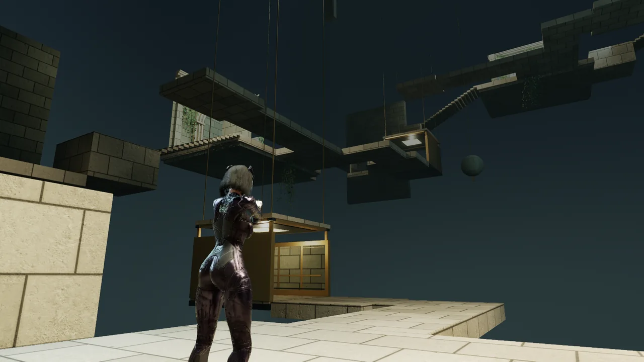 Suspended Abyss — Actual gameplay · Development build