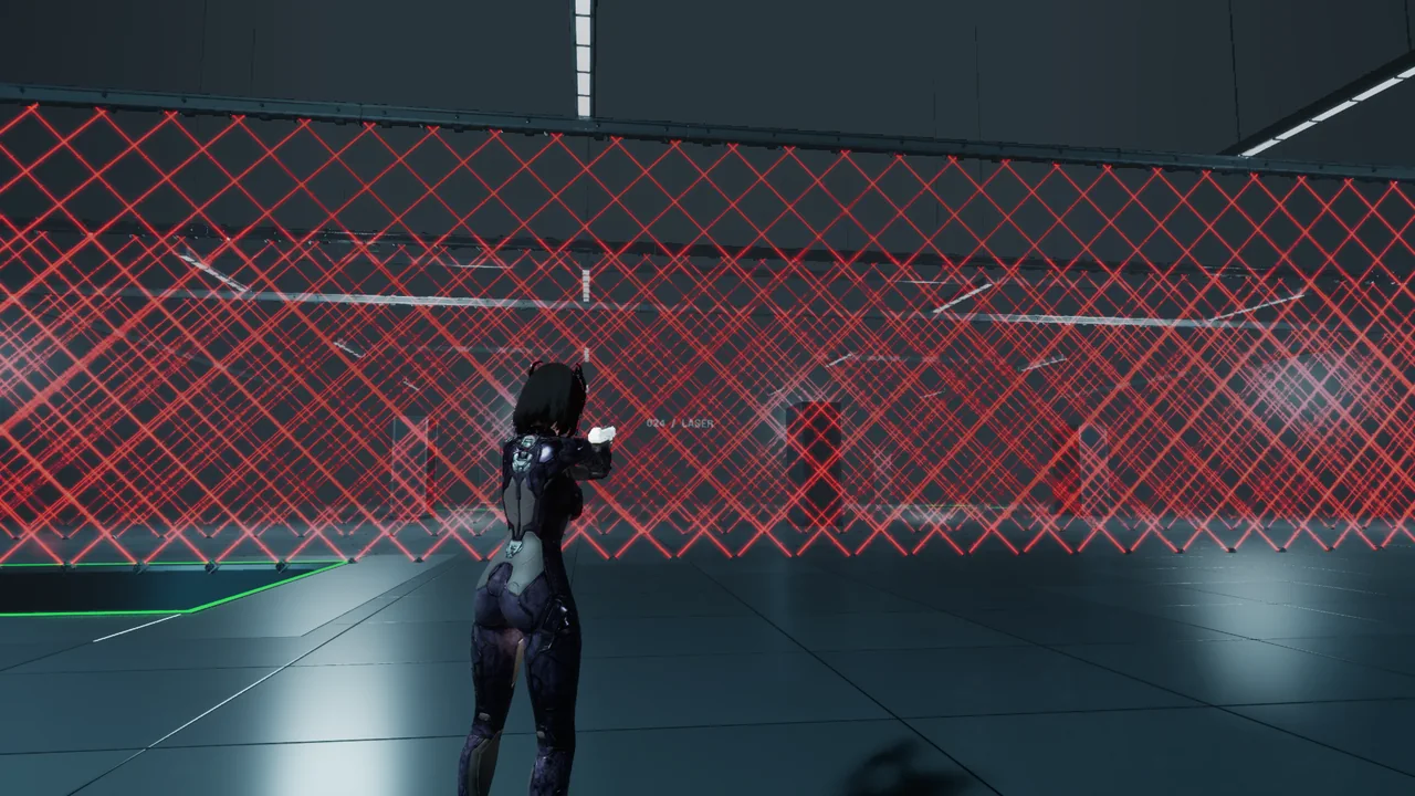 Laser Room — Actual gameplay · Development build